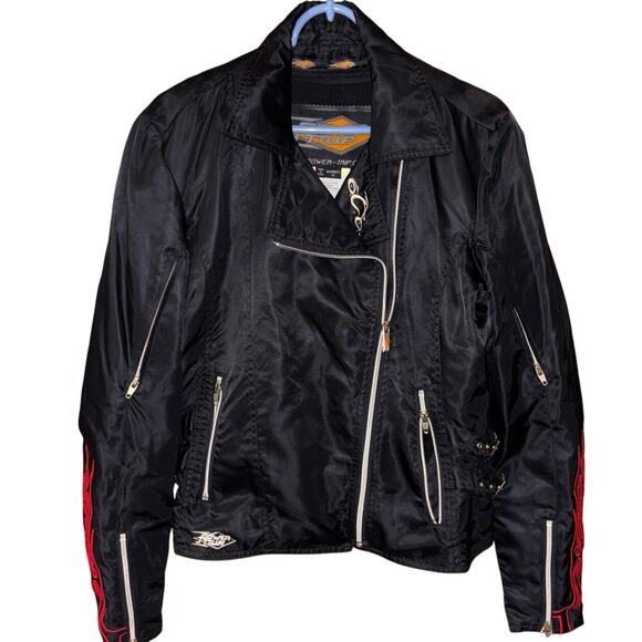 Power Trip women’s Orange County Choppers embroidered motorcycle jacket medium - Picture 1 of 9